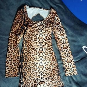 Medium animal print mini dress